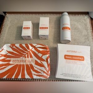 doTERRA Sun Travel Essentials with Orange and White Design